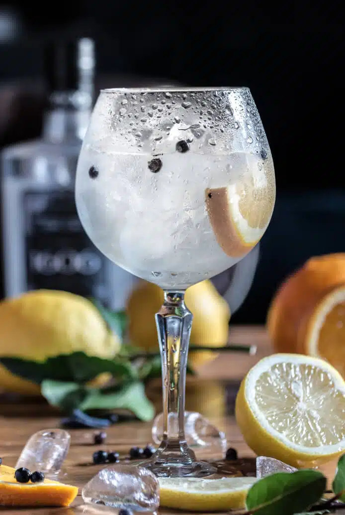 Photo dun cocktail gin tonic
